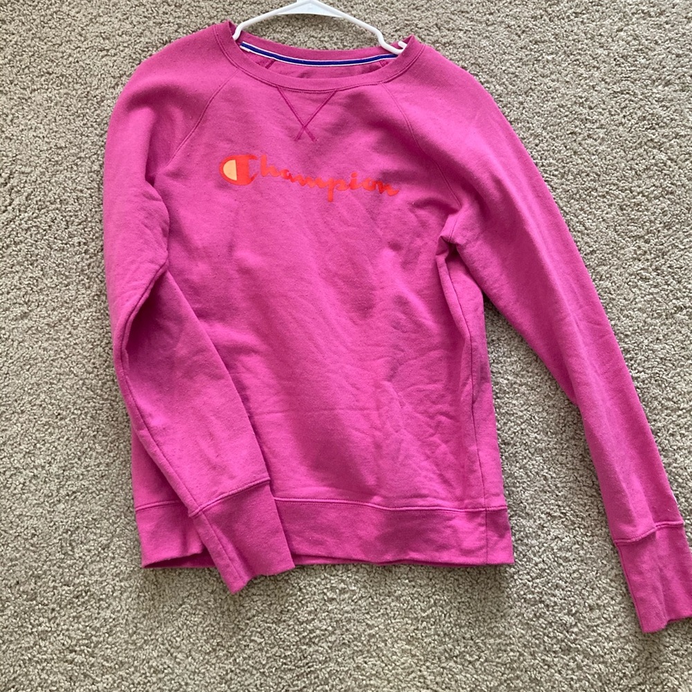 Pink champion crew neck